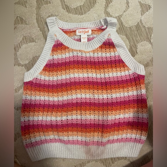 Cat & Jack Multicolor Striped Knit Top - Picture 1 of 1
